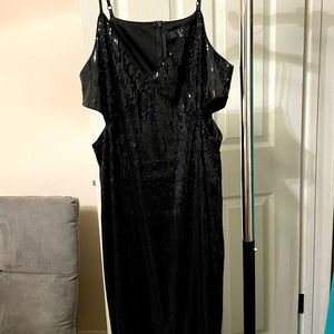 Black sequins dress